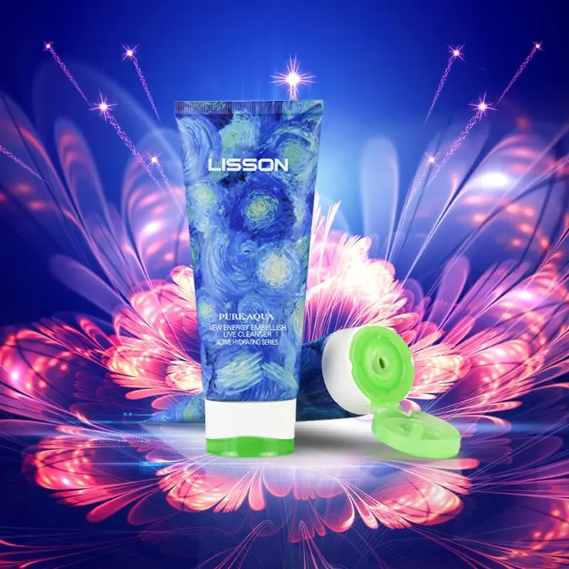 custom shape cosmetic double colors tube sunscreen packaging for makeup 3