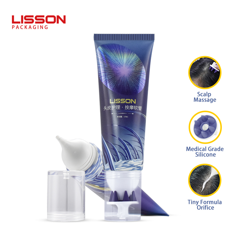 D40 Scalp Treatment Plastic Tube Packaging with Silicone