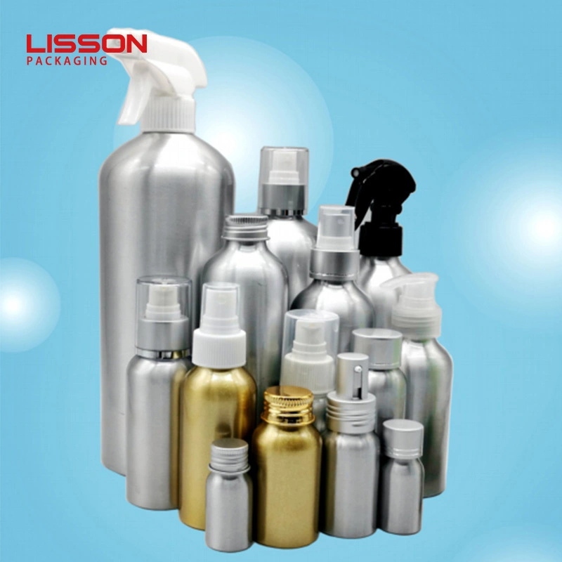 Wholesales Aluminum Cosmetic Spray Bottles 30ml 50ml 60ml 100ml 150ml 250ml 300ml 1