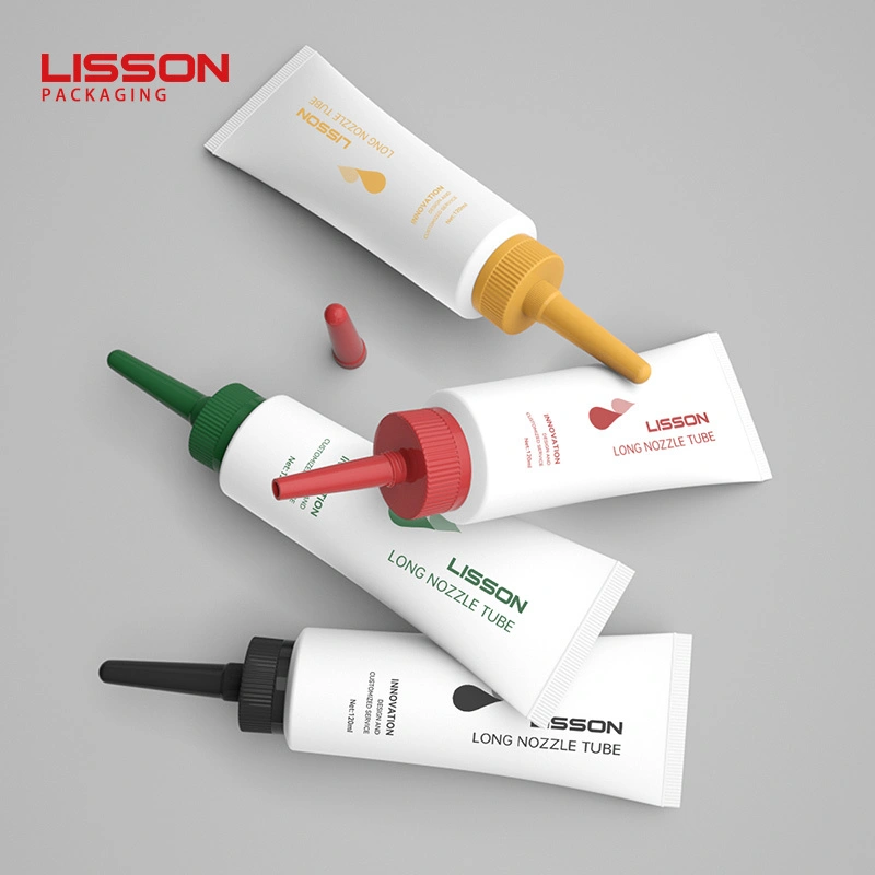New Design PCR Plastic Squeeze Tube with Long Nozzle Head 120ml Scalp Care Tube Packaging-Lisson Packaging 1
