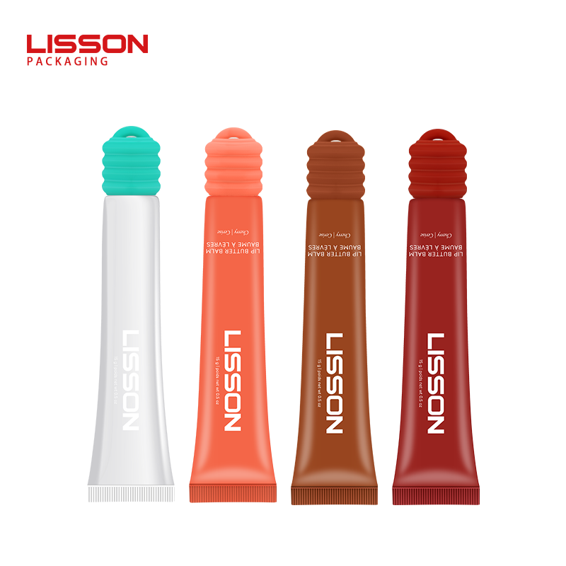 Silicone applicator tube for lip oil and liquid lipstick