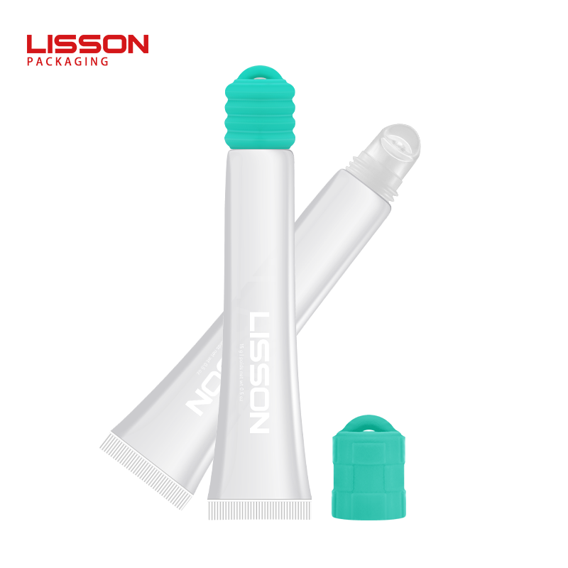 Custom lip gloss tube with silicone applicator