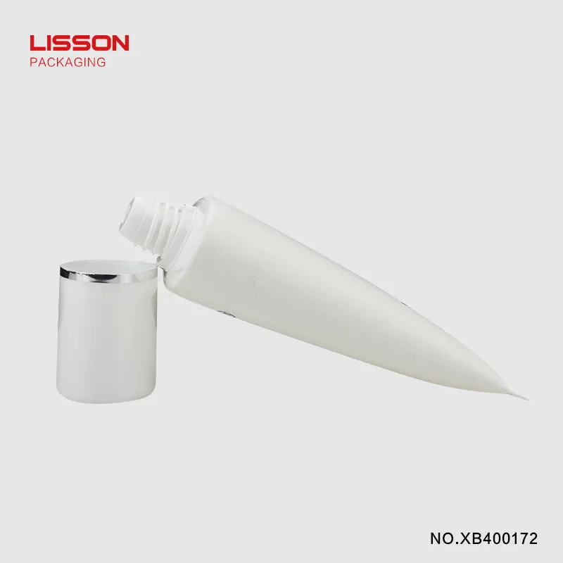 luxury squeeze silver super cosmetic tube Lisson Tube Package 4