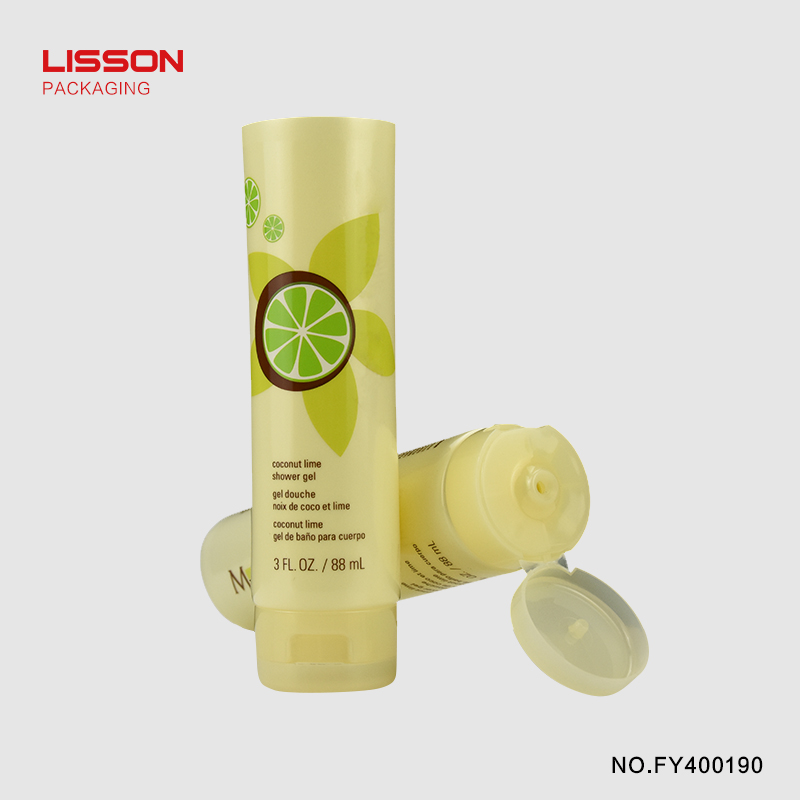 Lisson Tube Package Brand round bottles with flip top caps tube supplier 4