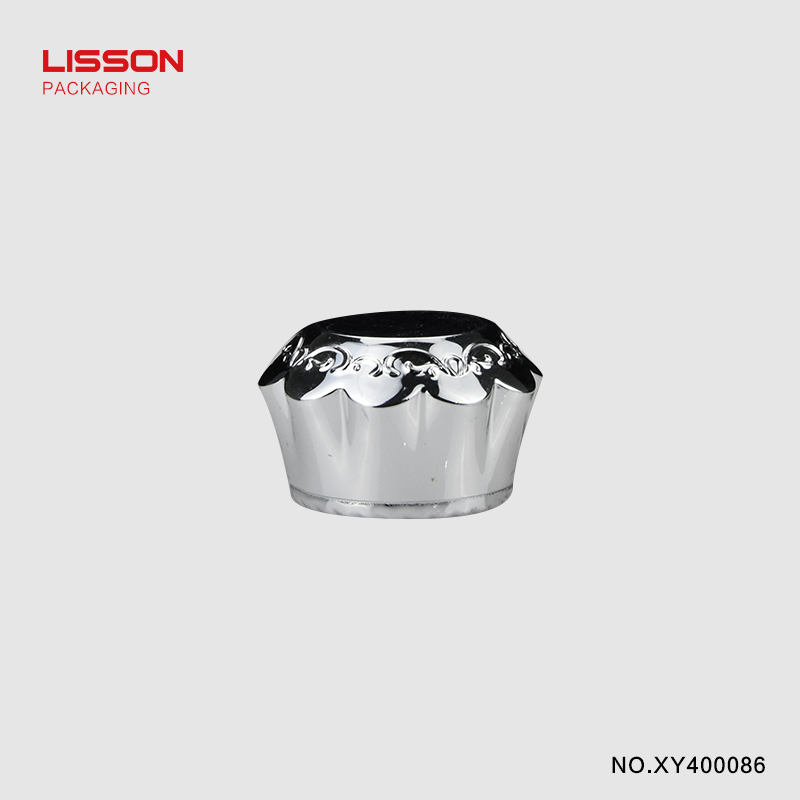 covered luxury round lotion packaging thread Lisson Tube Package 7