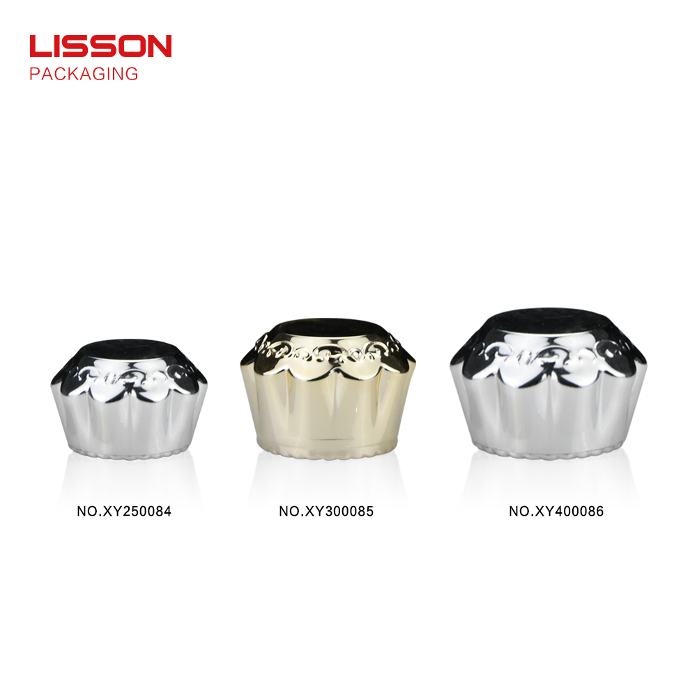 covered luxury round lotion packaging thread Lisson Tube Package 2