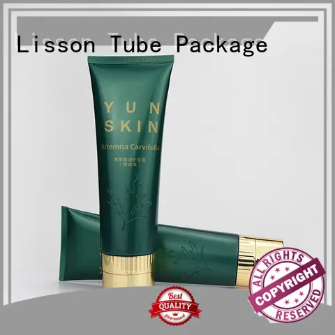 plastic  metalized embossment Lisson Tube Package Brand 1