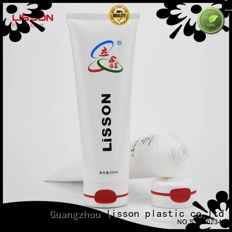 flip press round plastic lotion tubes Lisson Tube Package manufacture 1