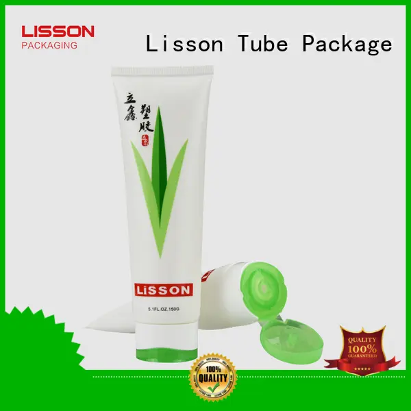 Wholesale plastic volume green cosmetic packaging Lisson Tube Package Brand 1