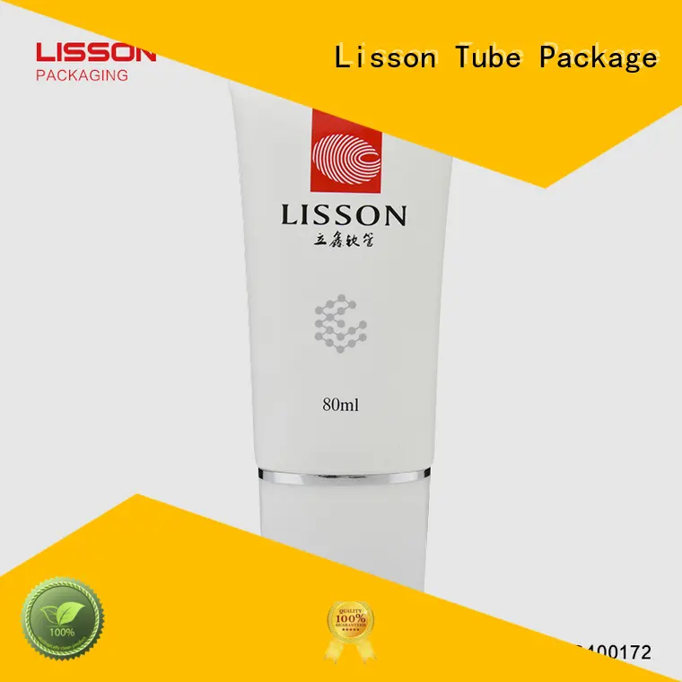 round cap screw plastic tube caps stripe Lisson Tube Package 1