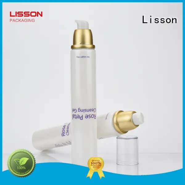 oval aluminum transparent Lisson Brand lotion pump supplier 1