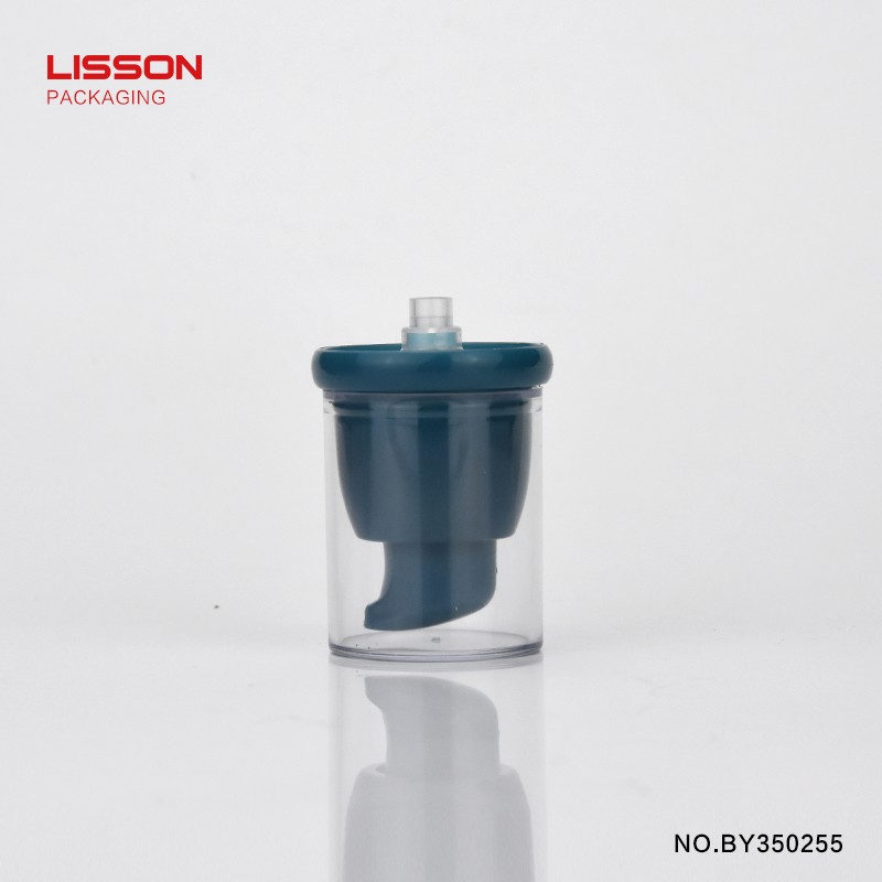 oval aluminum transparent Lisson Brand lotion pump supplier 3