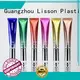Lisson Brand transparent own custom airless cosmetic bottles 1