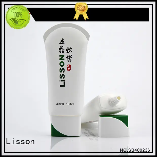 press color lisson switch plastic lotion tubes Lisson Brand 1