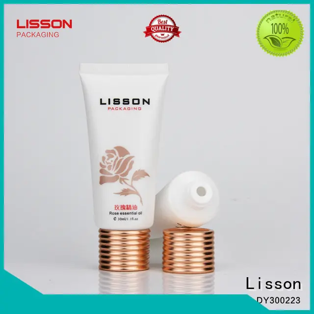 round cosmetic tubes wholesale golden luxury Lisson Brand 1