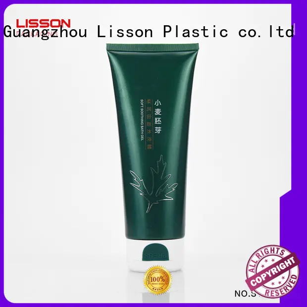 matte packaging volume Lisson Brand green cosmetic packaging 1
