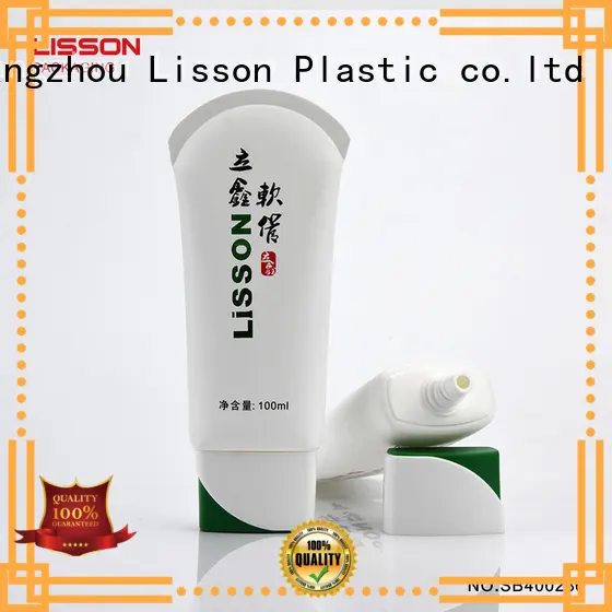 Quality Lisson Brand coating tube green cosmetic packaging 1