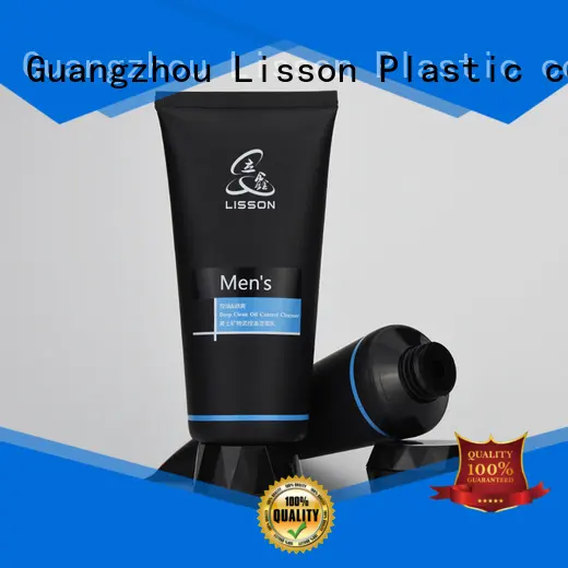 round cleanser tube Lisson Brand bottles with flip top caps manufacture 1