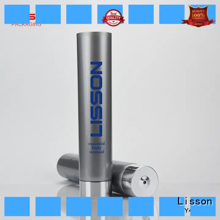 embossment cosmetic squeeze tubes wholesale six steel for skin care Lisson 1
