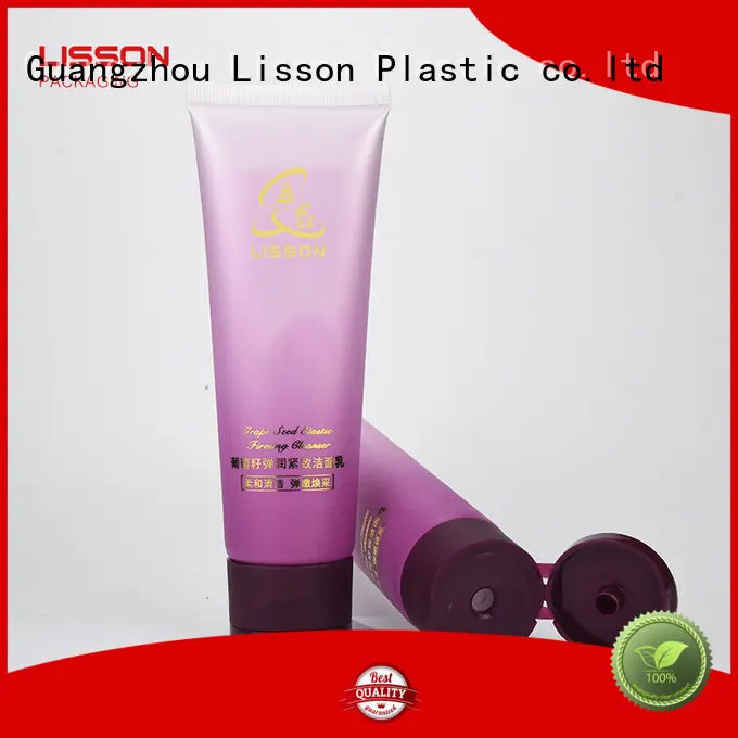 cosmetic tube packaging silver plating for facial cleanser Lisson 1