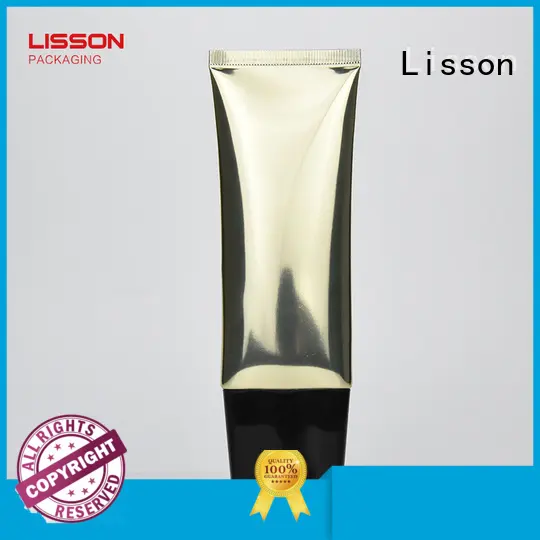 dual chamber cosmetic tube cotton head for sun cream Lisson 1