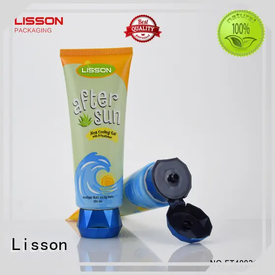 Lisson at-sale clear plastic tube special shape for lotion 1