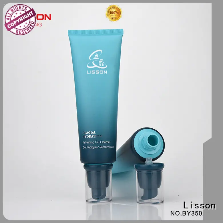 Lisson round airless pumps for cosmetics aluminum for cleanser 1