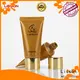 golden empty tubes for creams aluminium Lisson 1