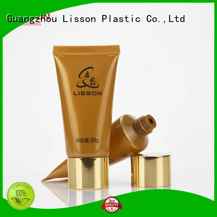 Lisson golden lotion packaging acrylic for cosmetic 1