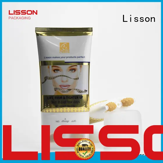 Lisson embossment cosmetic dispensing tubes for packing 1