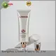 50ml oval make-up base plastic tube with round acrylic screw cap 1