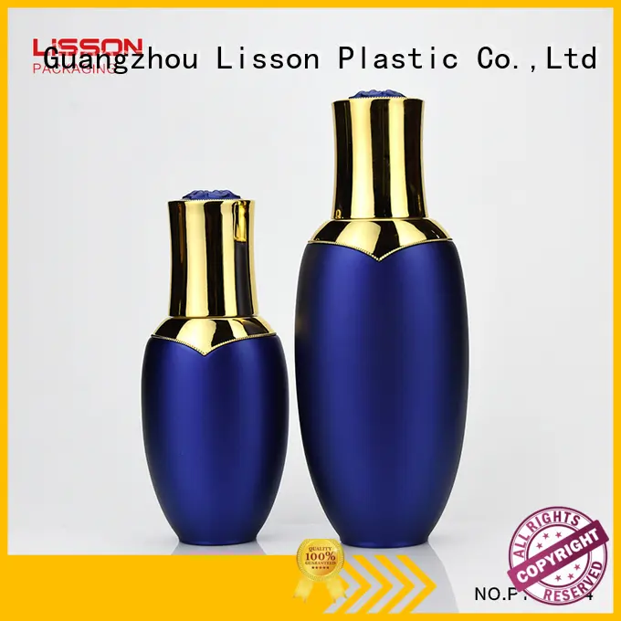 50ml luxury gold color round bottom airless cosmetic bottle 1