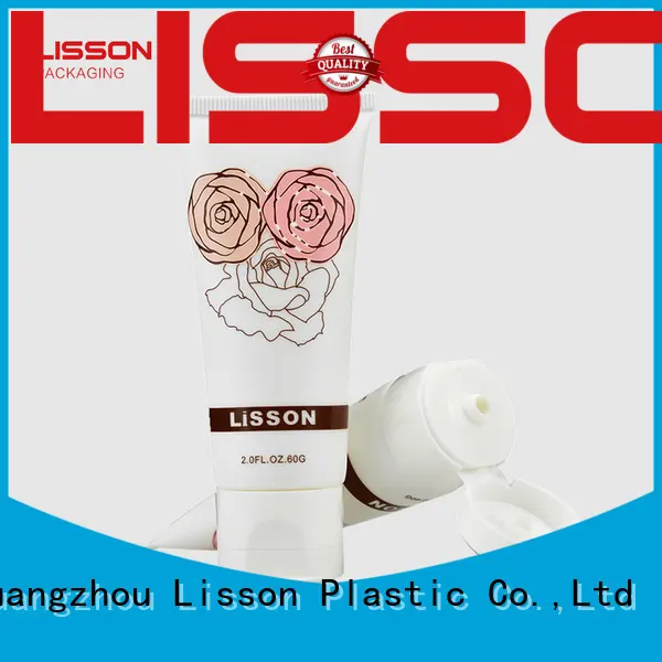 Custom squeeze cosmetic plastic tube packaging with flip-top cap 1