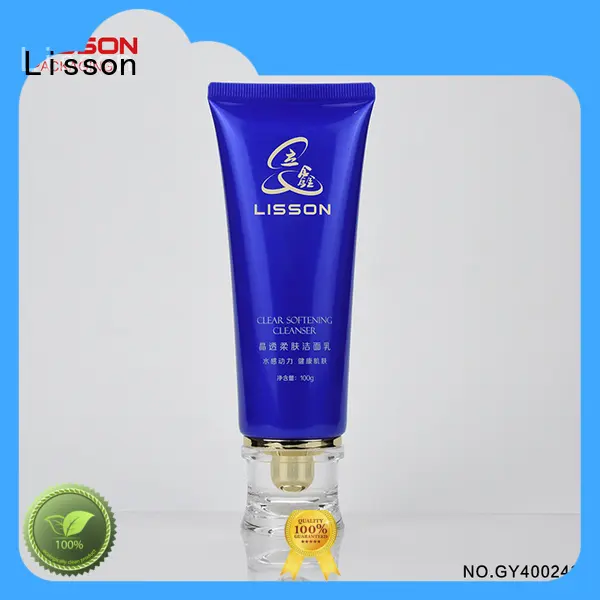 Custom hotel shampoo plastic soft tube with acrylic screw cap 1