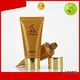 Luxury 30ml round tube with Aluminium covered golden cap 1