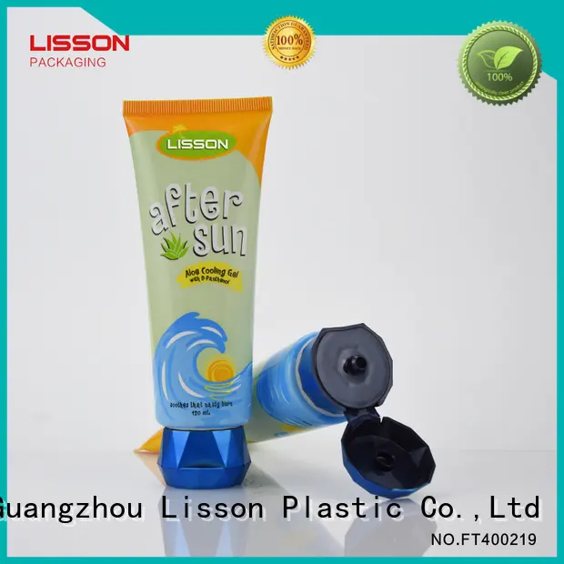 120ml round tube with diamond shape flip cap for facial cleanser1 1
