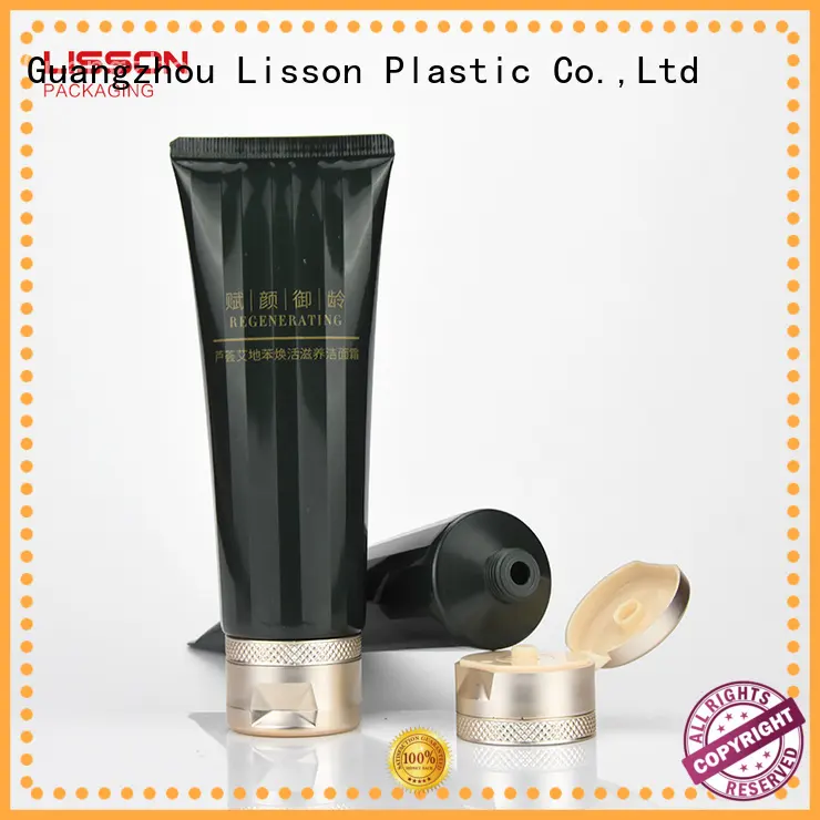 120g facial wash packaging tube with  convenient design flip top cap 1
