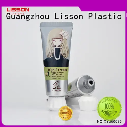 oval hand cream tube golden for packing Lisson 1