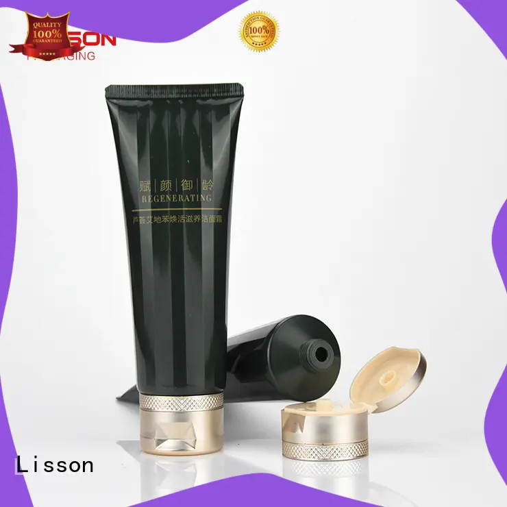 Lisson right angle squeeze tubes for cosmetics silver coating for cream 1