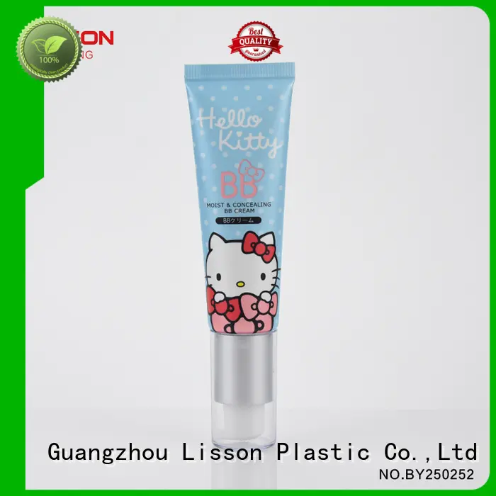 Lisson round hand lotion pump laminated for lotion 1