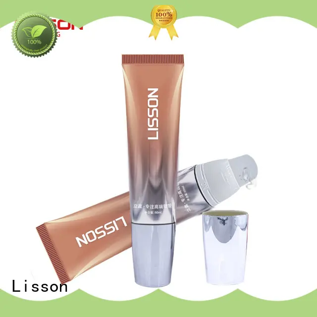 Lisson flocking cosmetic tube packaging applicator for sun cream 1