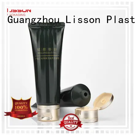 Lisson right angle cosmetic squeeze tubes wholesale silver coating for essence 1