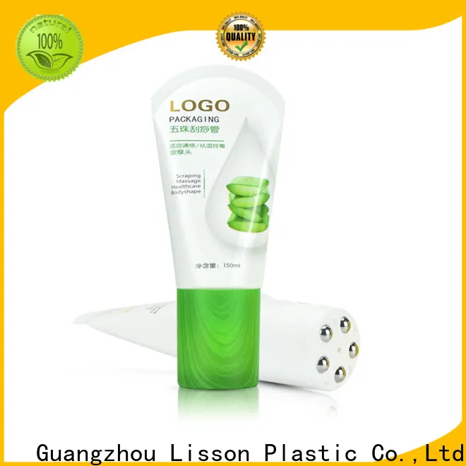 Lisson six steel plastic tubes with caps double for cream 1