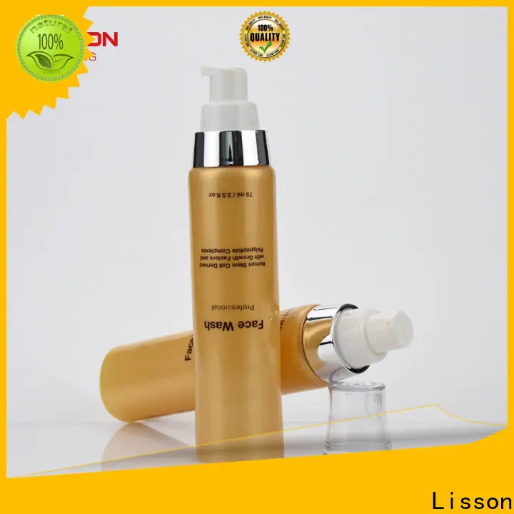 Lisson glossy cap airless pump bottles oval for packaging 1