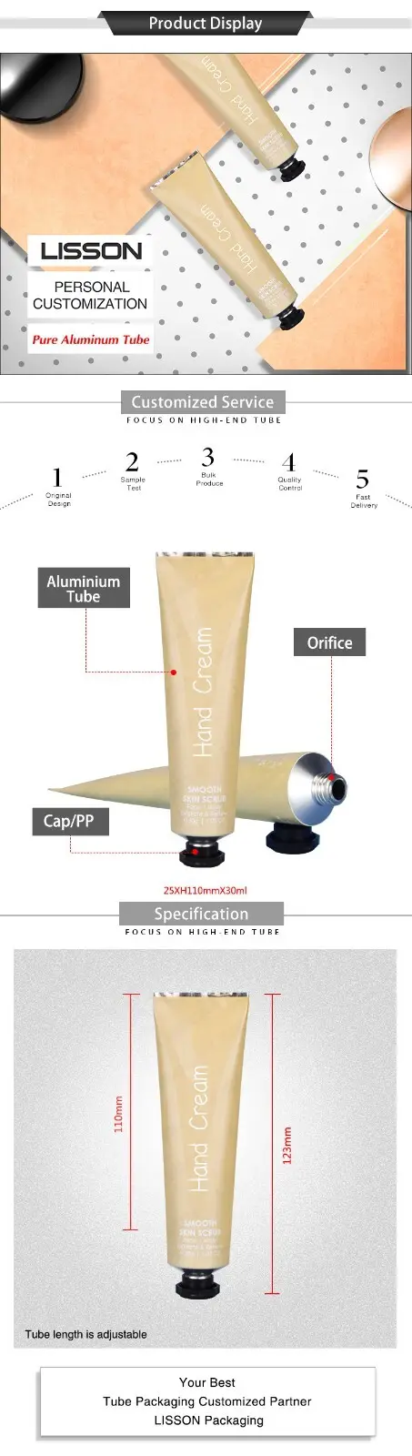 Lisson tube of toothpaste pure for ointment 2
