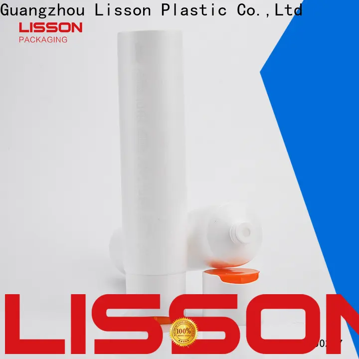 Lisson clear plastic tube tooth-paste for facial cleanser 1