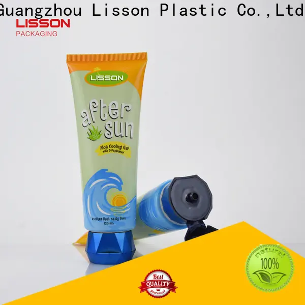 Lisson clear plastic tube silver plating for cleanser 1