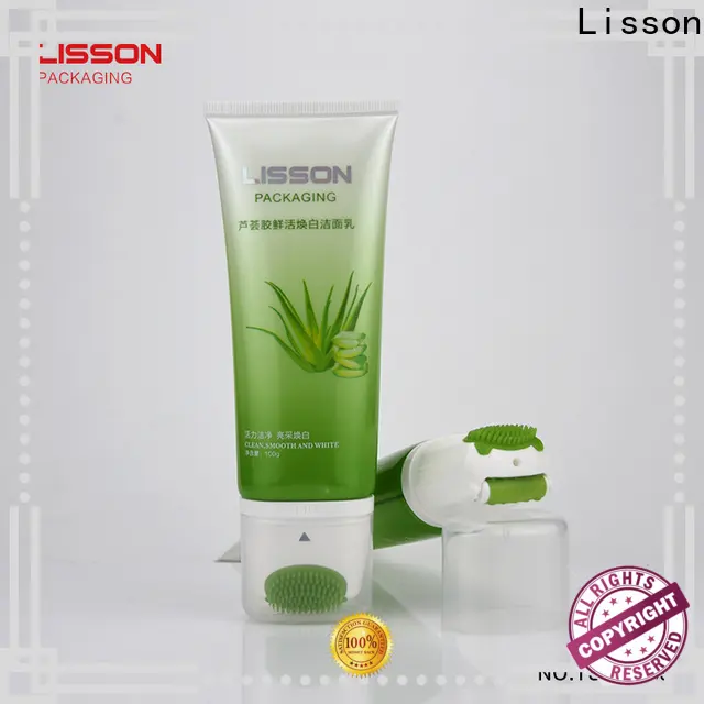 Lisson plastic cleanser packaging silver coating for makeup 1