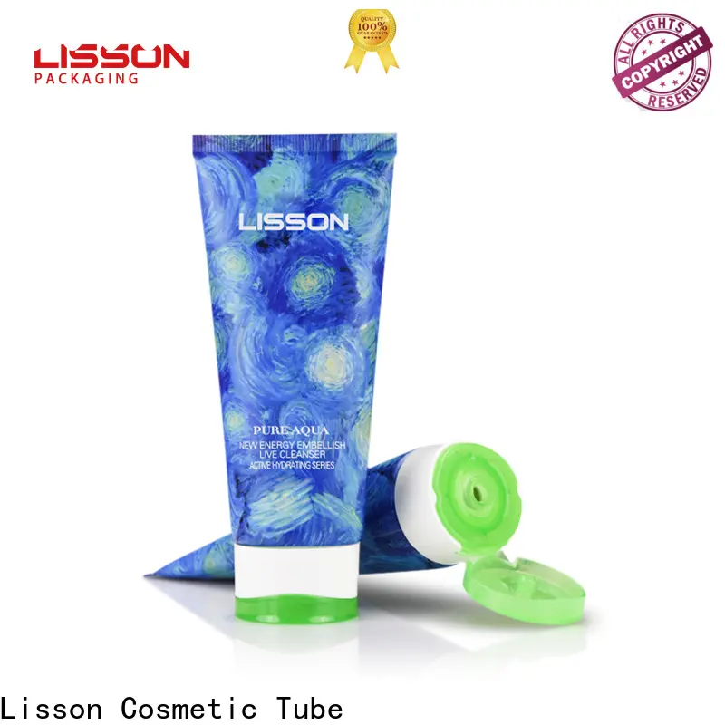 free sample cosmetic double colors cap tube sunscreen packaging for makeup 1