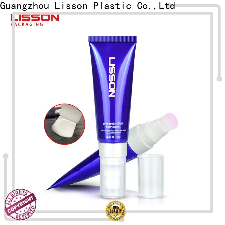 Lisson logo printed cosmetic tube oval 1